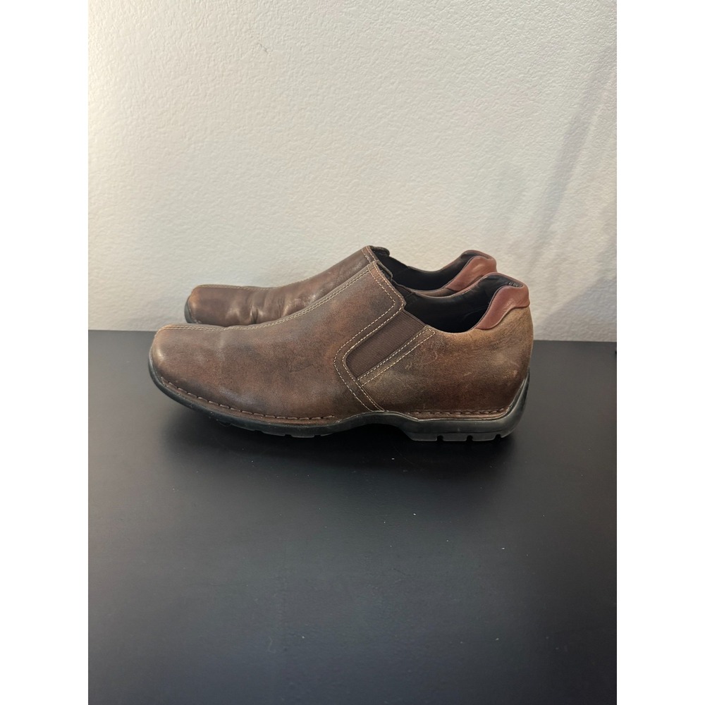 Cole Haan Zeno C07486 Mens US 10 M Shoes Brown Leather Slip On Split Toe Loafers - Picture 9 of 10